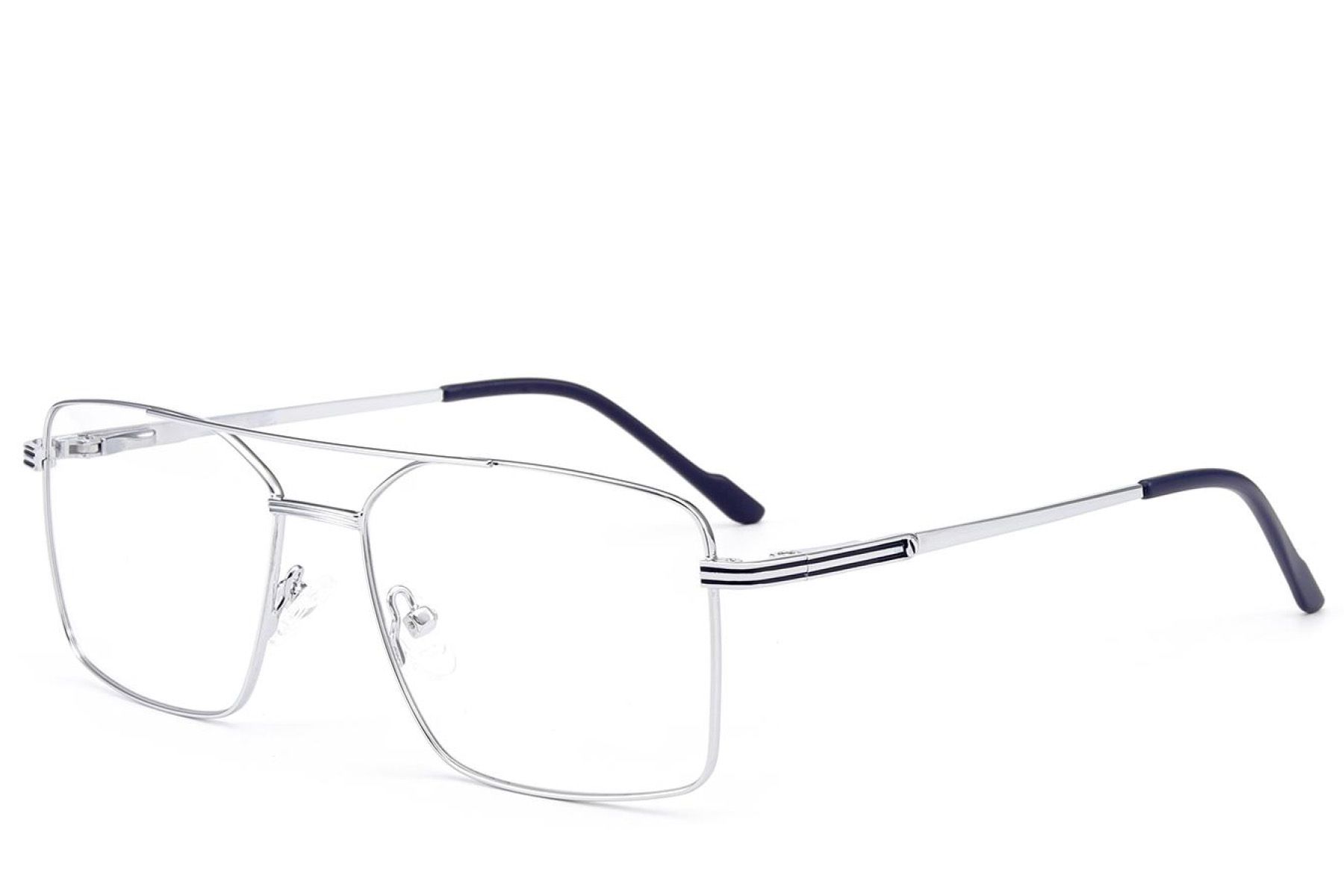 Aviator zilverkleurige metalen bril #BS2012-3530