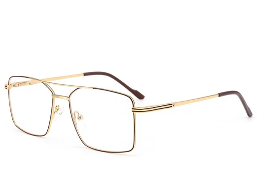 Lunettes aviateur en métal marron #BS2012-3531