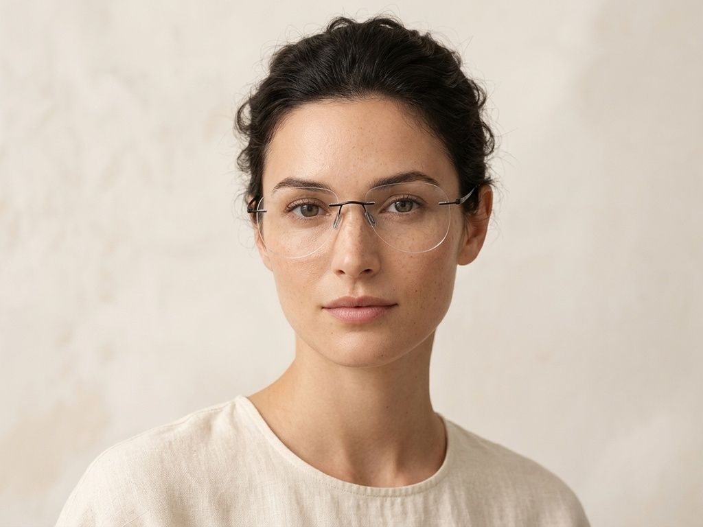 Invisible Black Metal Glasses #BS2012-3533