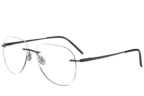 Lunettes invisibles en métal noir #BS2012-3533