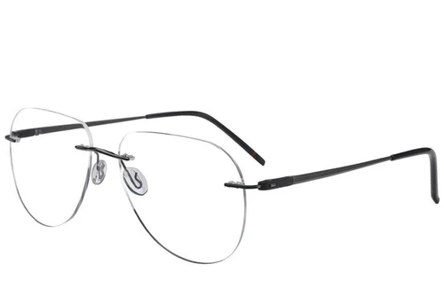 Lunettes invisibles en métal gris #BS2012-3536