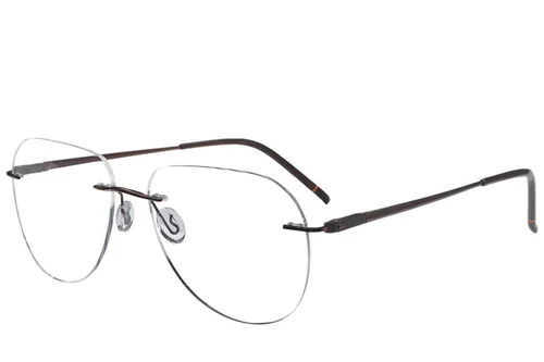 Lunettes invisibles en métal brun #BS2012-3537