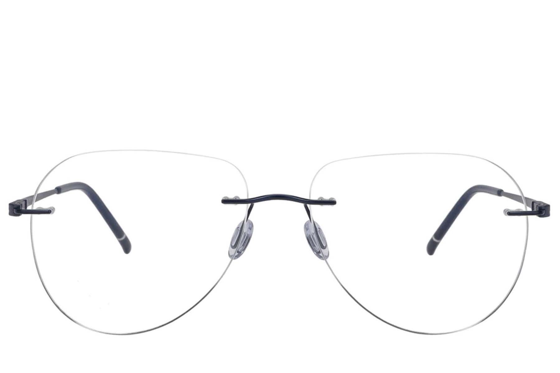 Gafas invisibles de metal azul #BS2012-3538