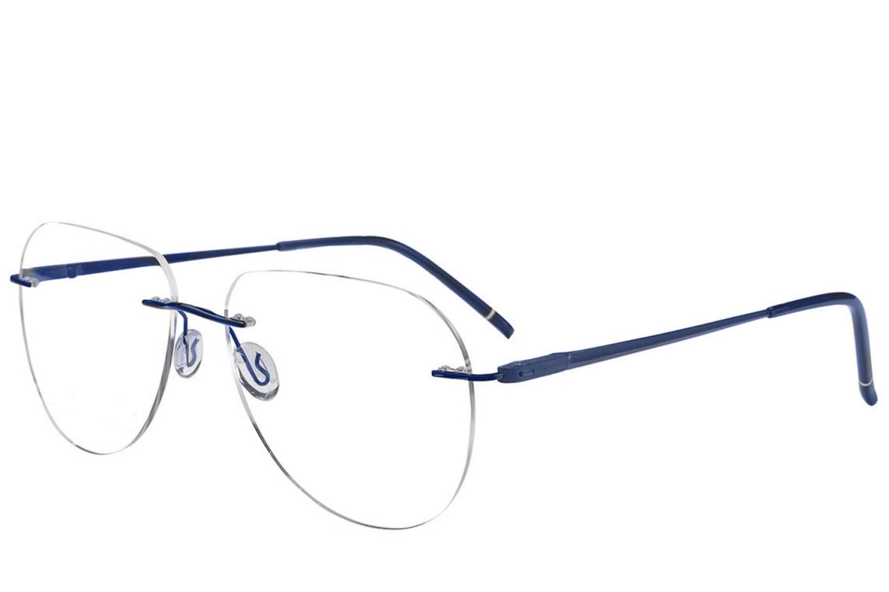 Gafas invisibles de metal azul #BS2012-3538