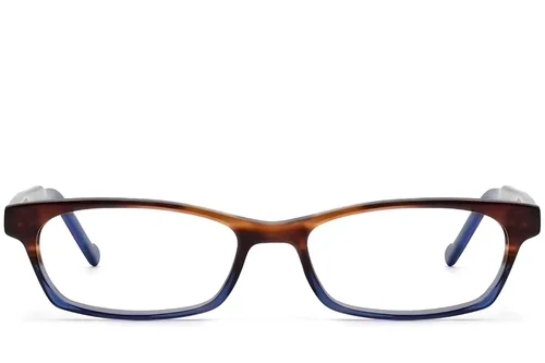 Lunettes ovales en acétate brun #BS2012-3542