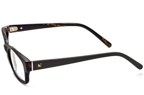 Lunettes rectangulaires en acétate brun #BS2012-3548