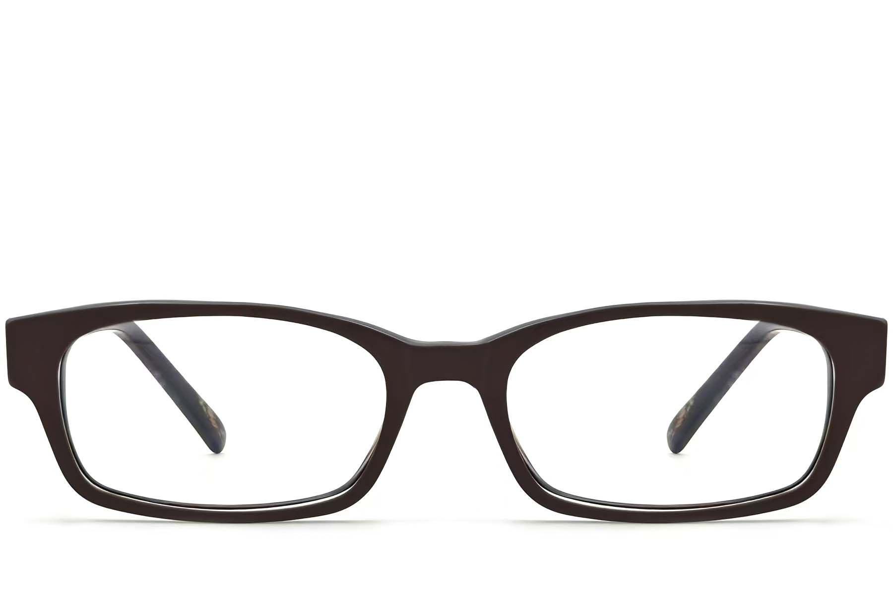 Bicchieri rettangolari in acetato marrone #BS2012-3548