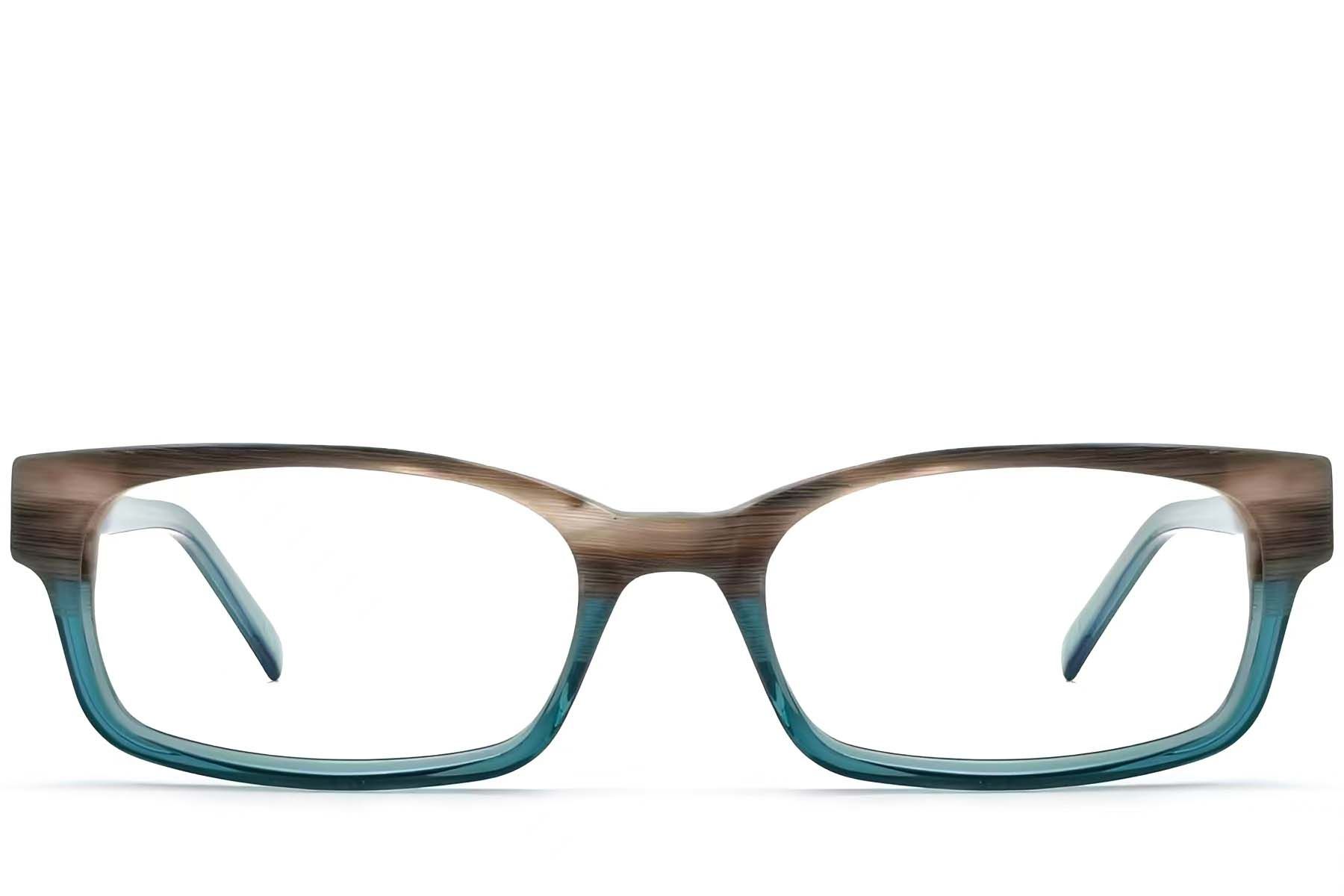 Rectangular Blue Acetate Glasses #BS2012-3551