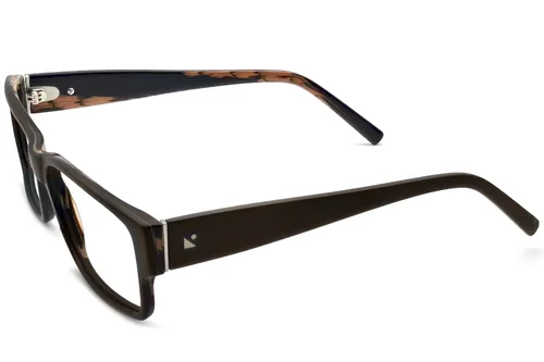 Lunettes rectangulaires en acétate brun #BS2012-3553
