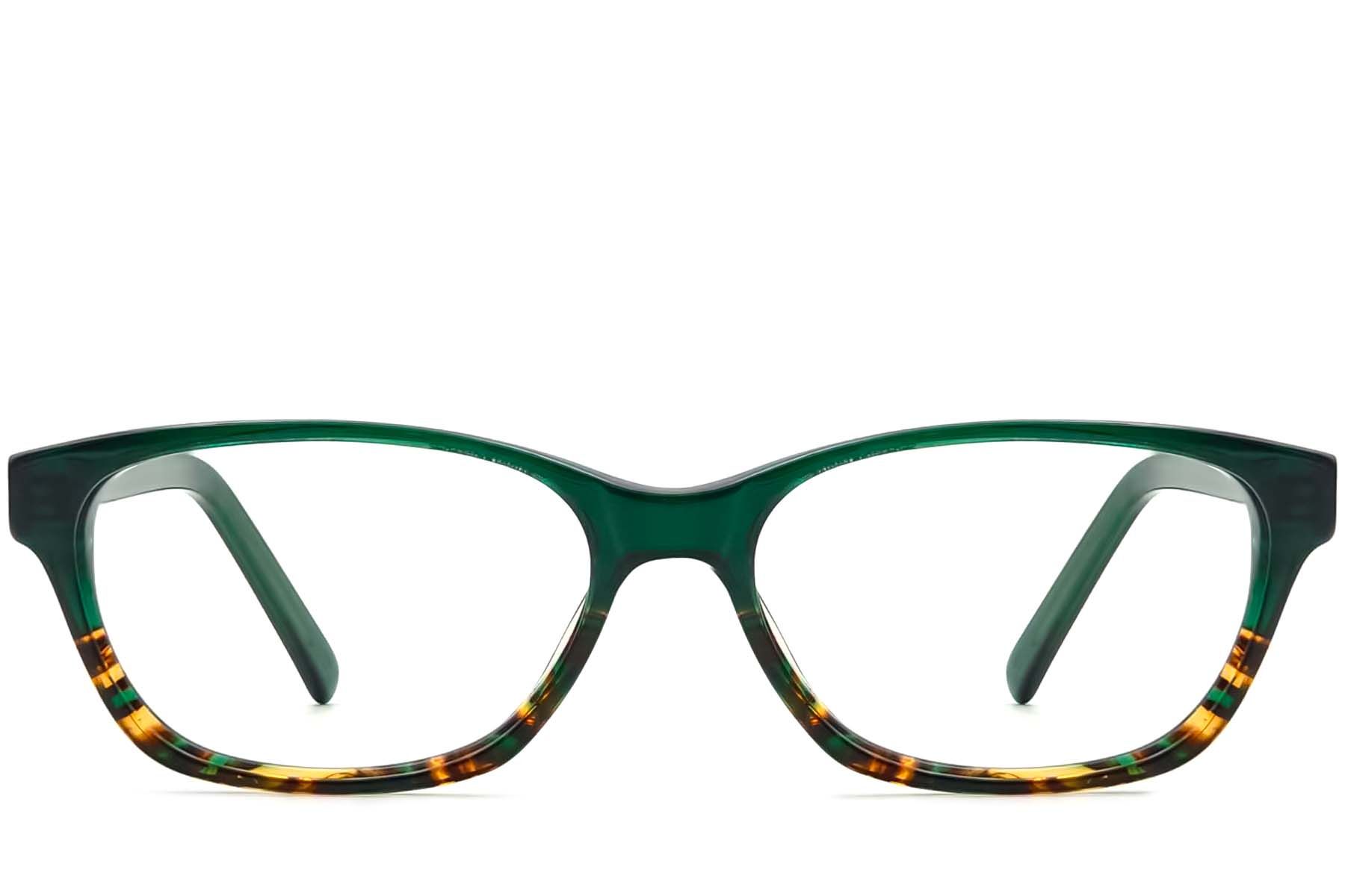 Oval Green Acetate Glasses #BS2012-3558