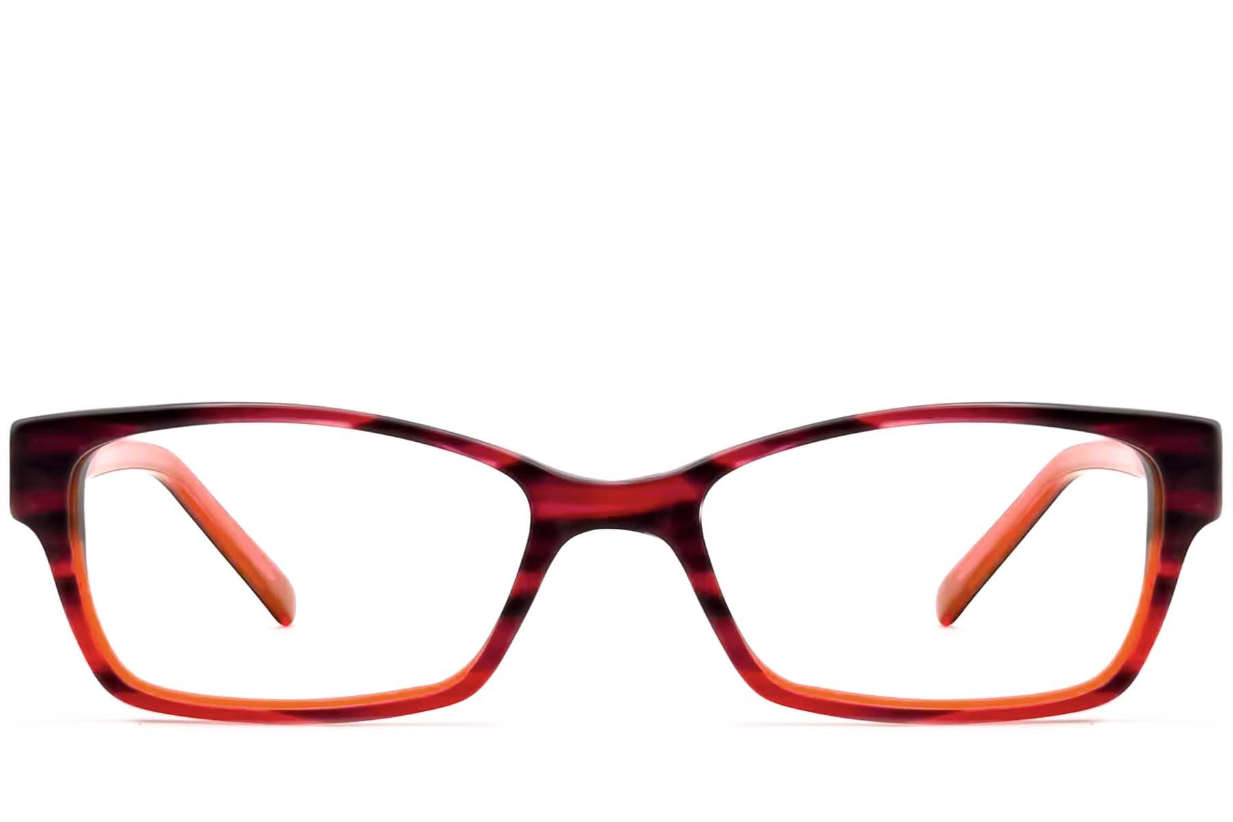 Occhiali in acetato rosso farfalla #BS2012-3563