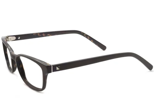 Lunettes rectangulaires en acétate brun #BS2012-3565