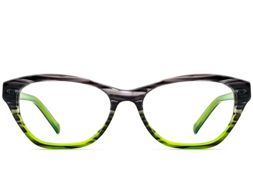 Verres en acétate vert papillon #BS2012-3574