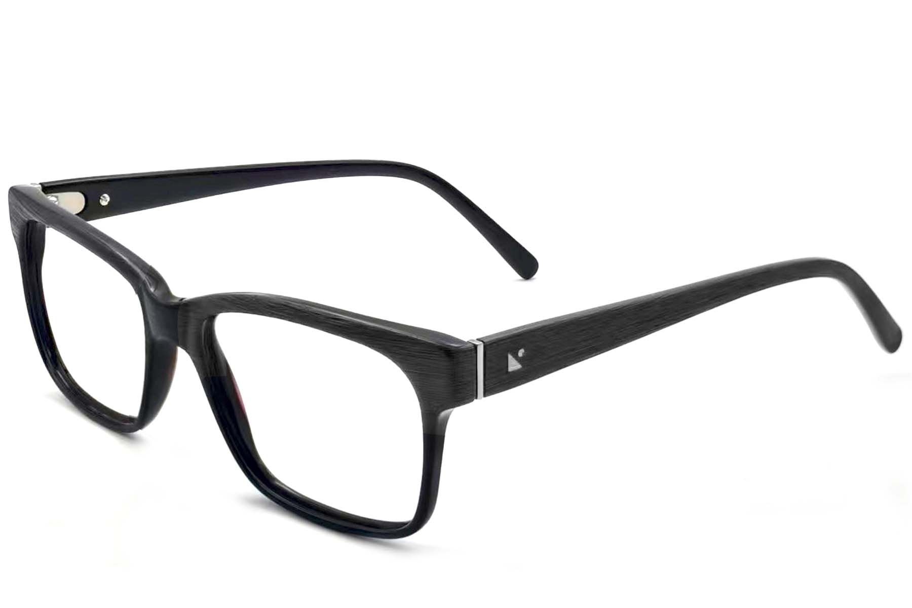 Rectangular Black Acetate Glasses #BS2012-3580