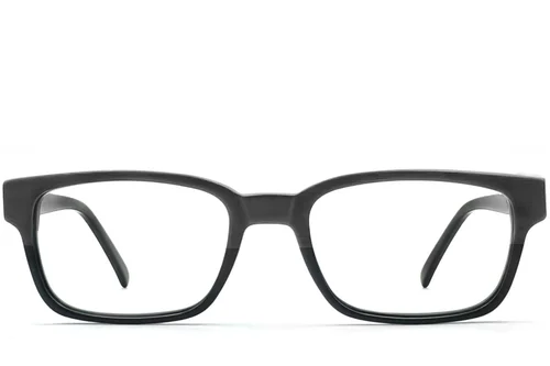 Lunettes rectangulaires en acétate noir #BS2012-3588