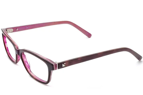 Lunettes rectangulaires en acétate violet #BS2012-3589