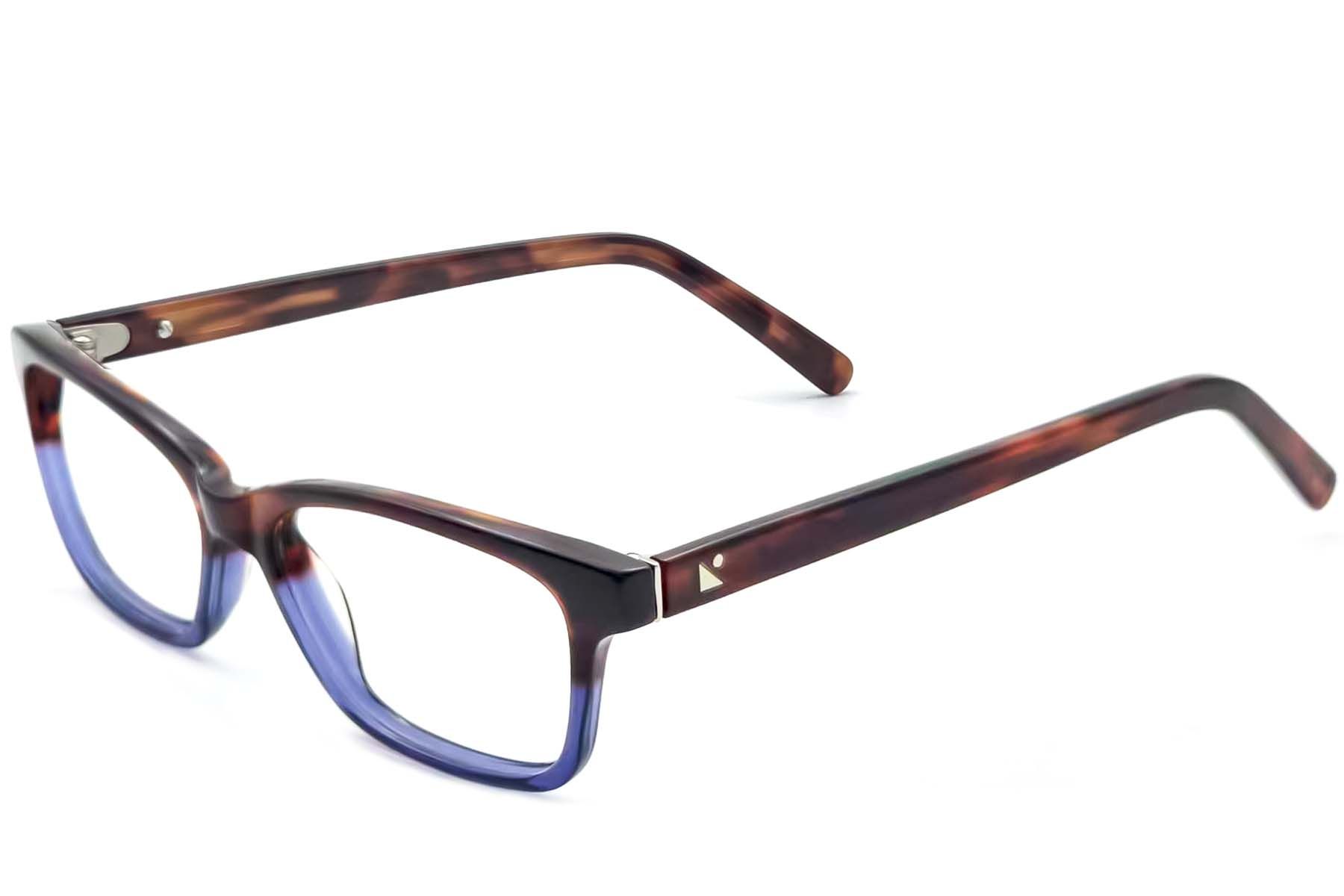 Rectangular Blue Acetate Glasses #BS2012-3590