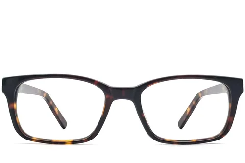Lunettes rectangulaires en acétate écaille de tortue #BS2012-3593
