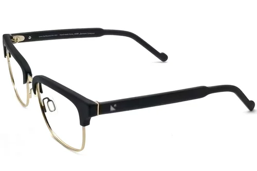 Lunettes rectangulaires en acétate noir #BS2012-3596