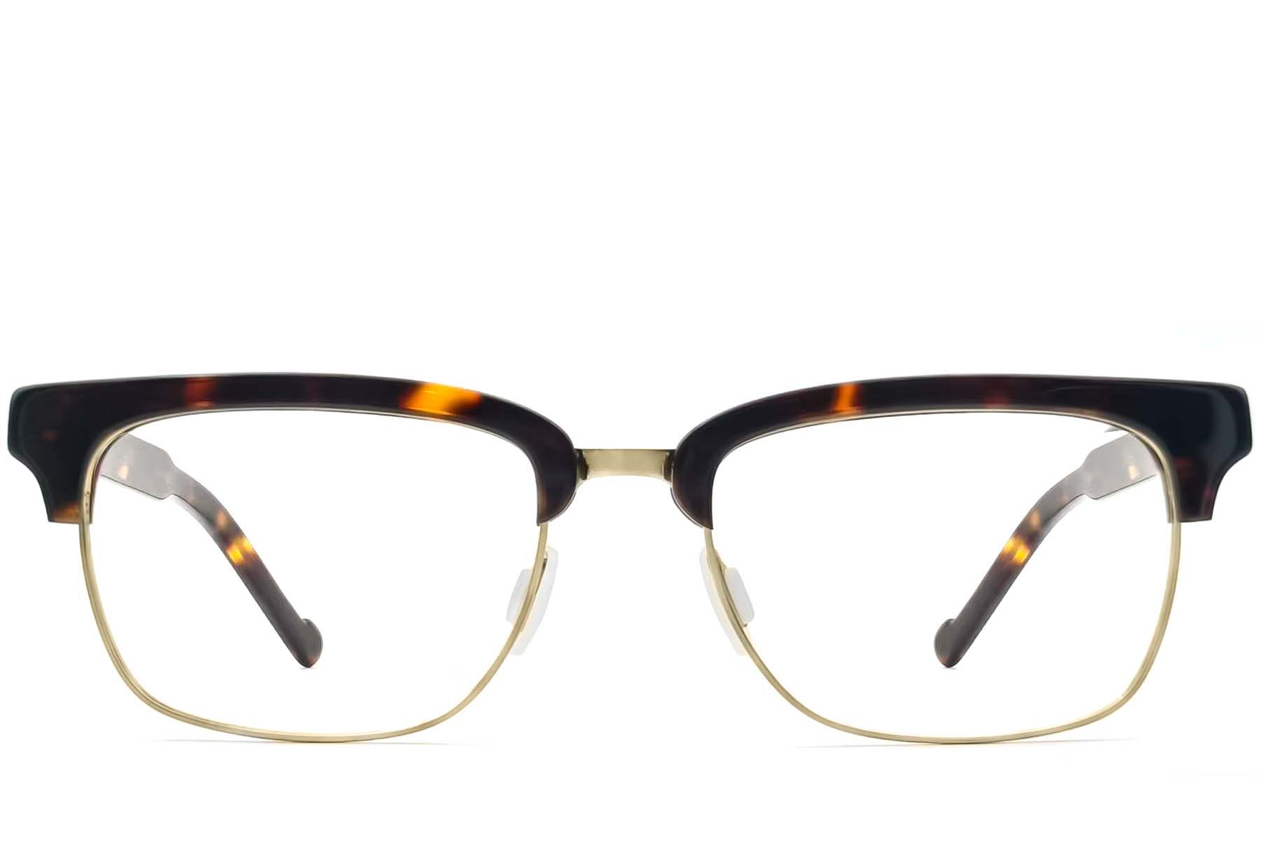 Rectangular Tortoiseshell Acetate Glasses #BS2012-3597