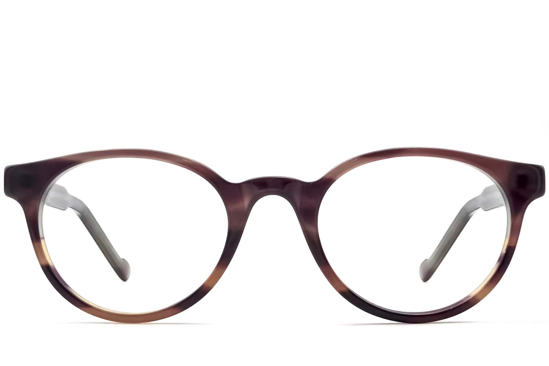 Oval Brown Acetate Glasses #BS2012-3600