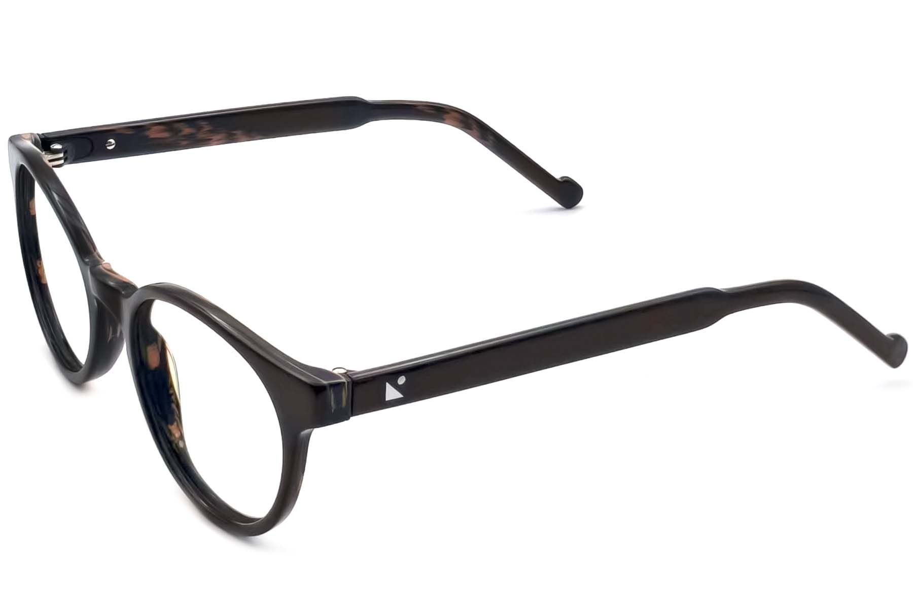 Bicchieri ovali in acetato marrone #BS2012-3601