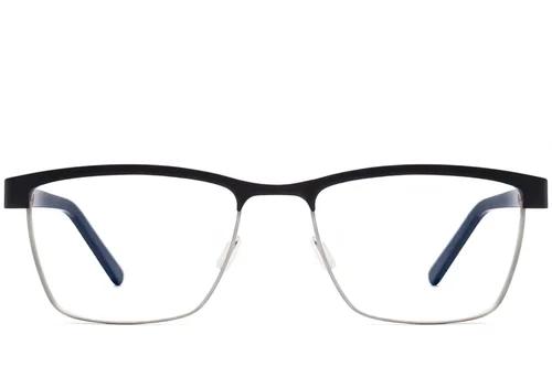 Lunettes rectangulaires en acétate noir #BS2012-3607