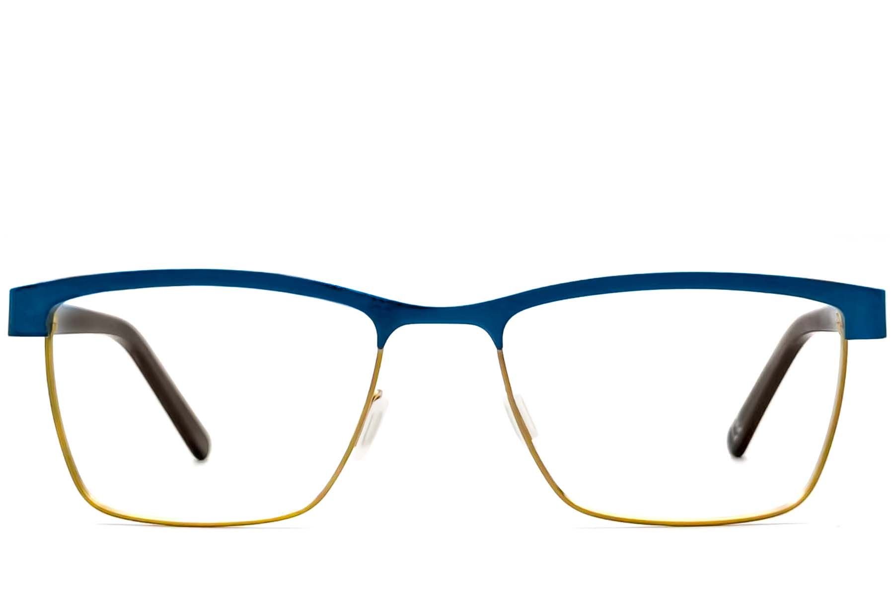 Vasos rectangulares de acetato azul #BS2012-3608