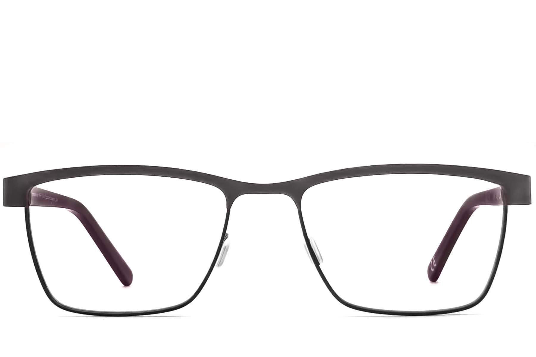 Rectangular Grey Acetate Glasses #BS2012-3610
