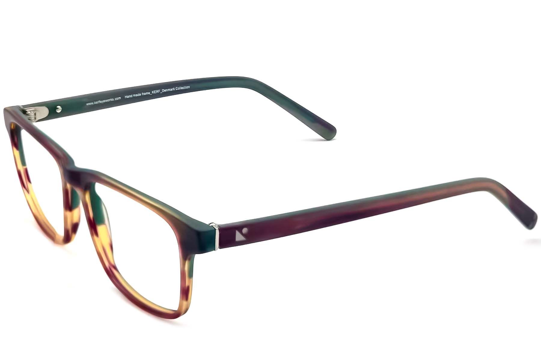 Rectangular Brown Acetate Glasses #BS2012-3611