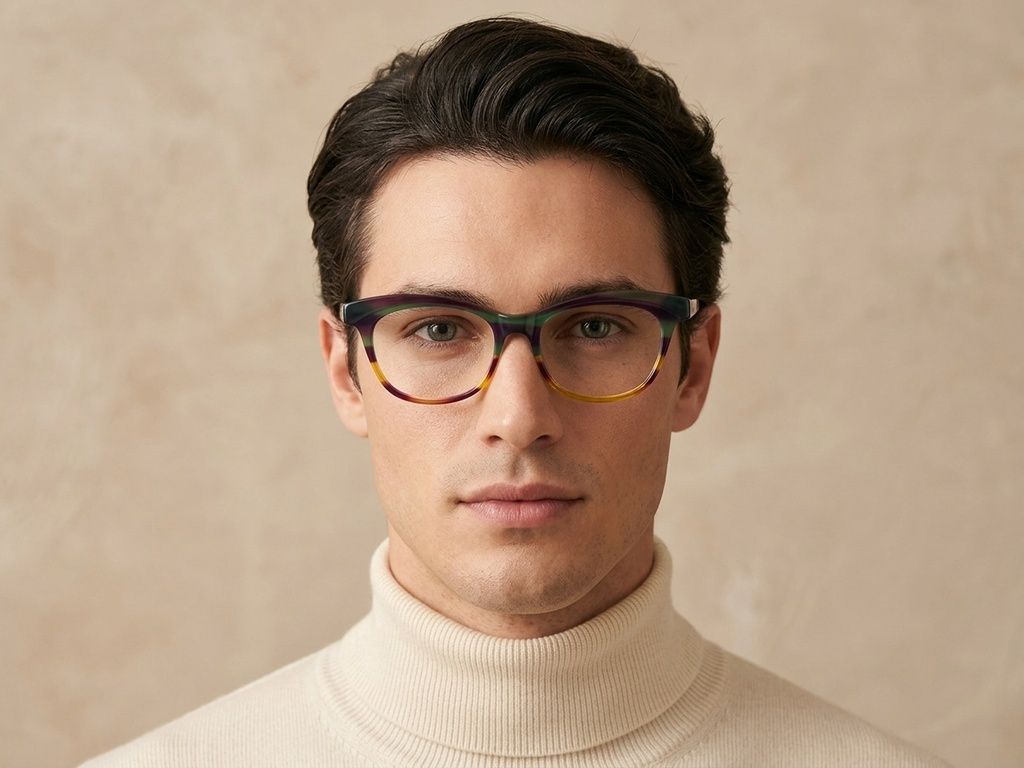 Butterfly Green Acetate Glasses #BS2012-3614