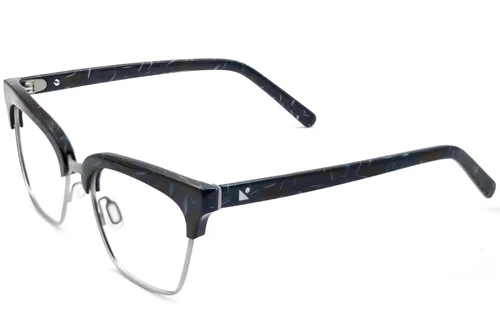 Lunettes rectangulaires en acétate noir #BS2012-3615