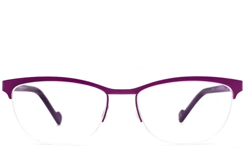 Lunettes semi-cerclées en acétate violet #BS2012-3621