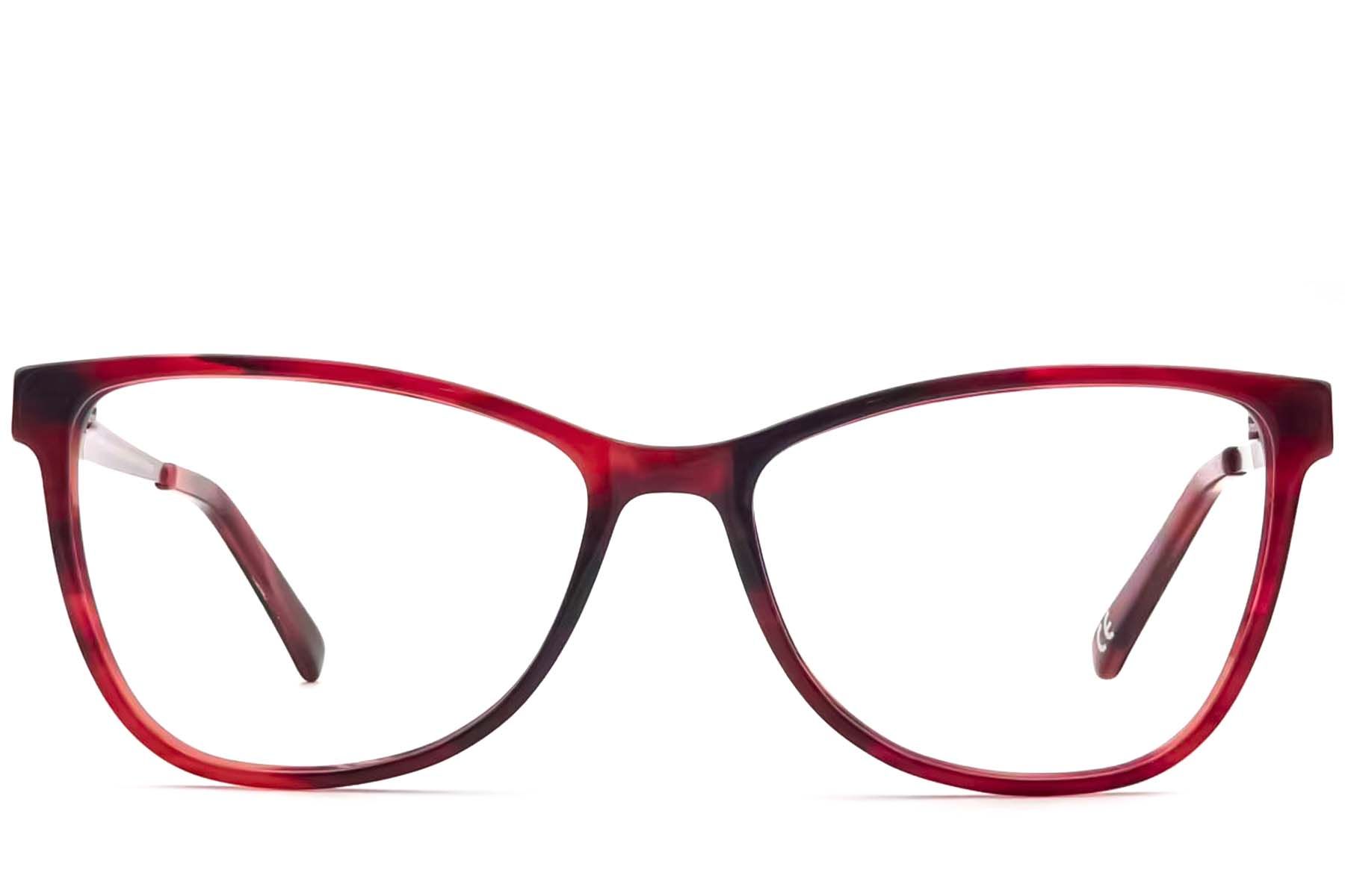 Butterfly Red Acetate Glasses #BS2012-3624
