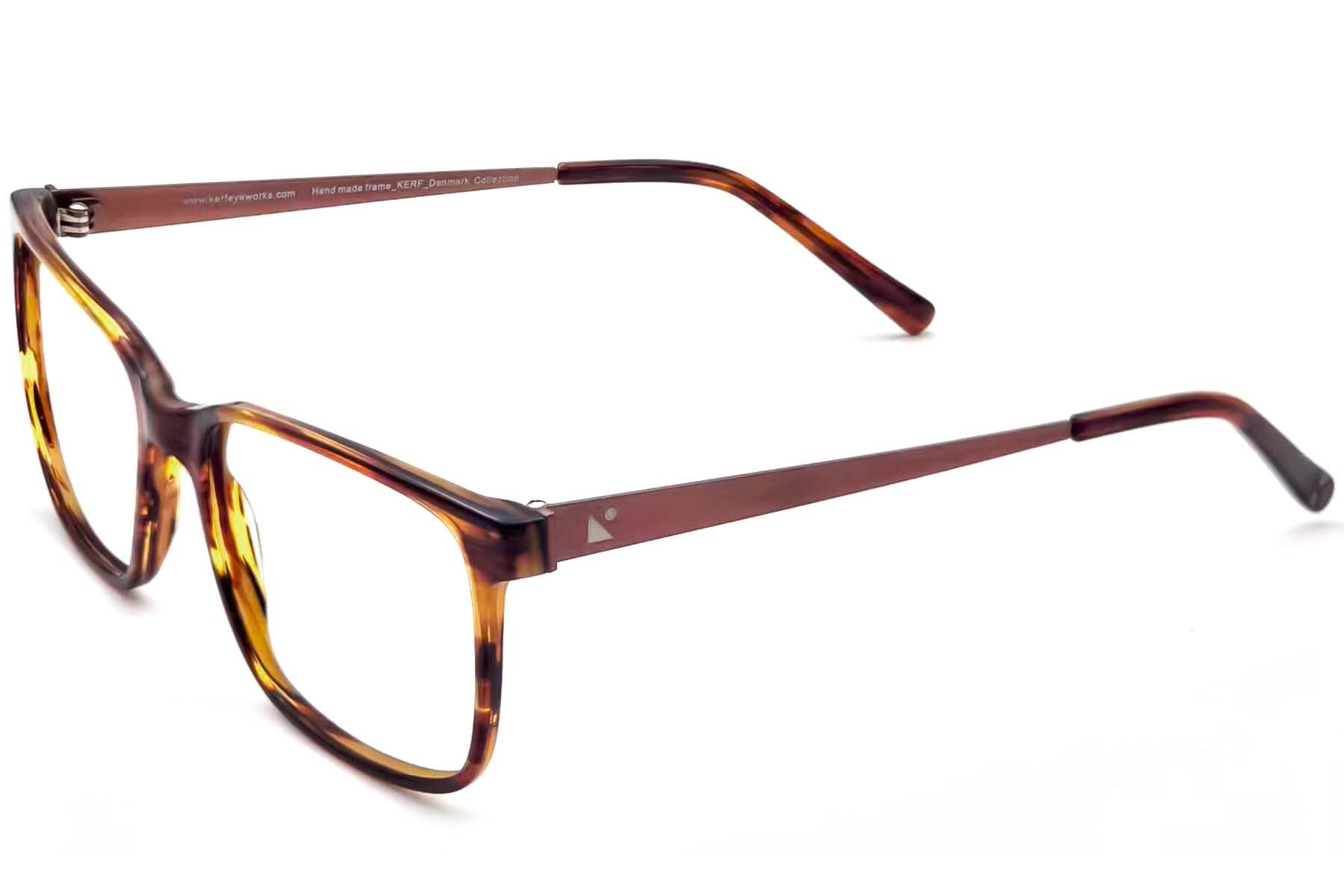 Rectangular Brown Acetate Glasses #BS2012-3627