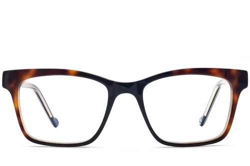 Lunettes rectangulaires en acétate écaille de tortue #BS2012-3630