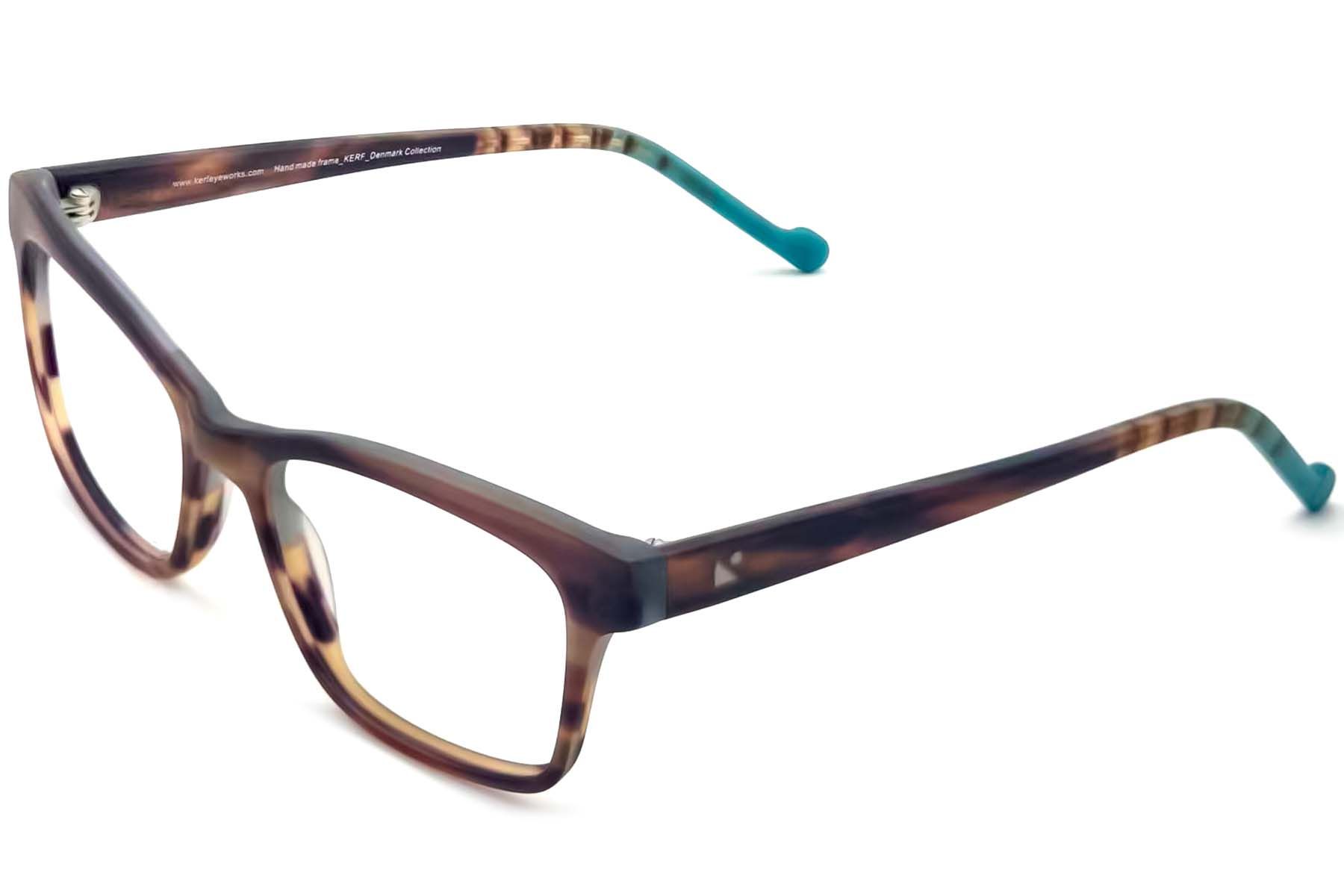 Rectangular Brown Acetate Glasses #BS2012-3632