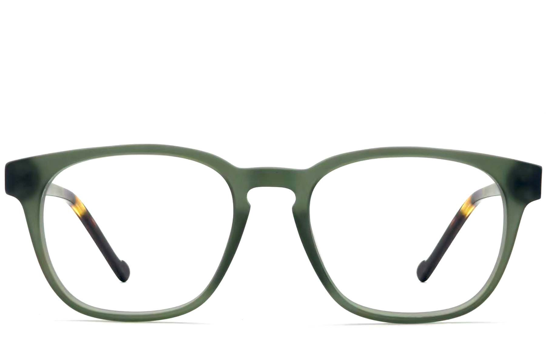 Oval Green Acetate Glasses #BS2012-3633