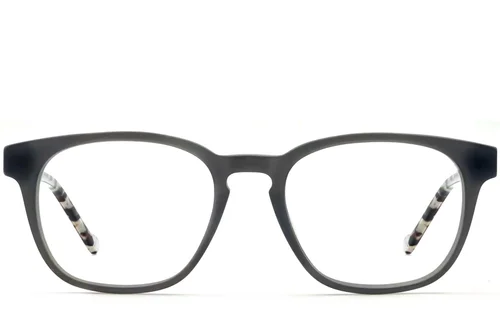 Lunettes ovales en acétate gris #BS2012-3634
