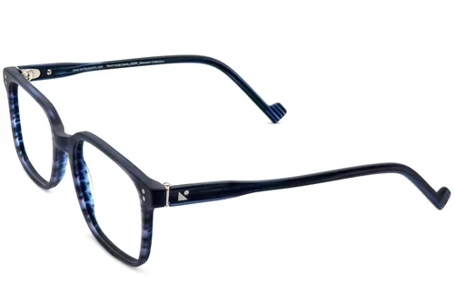 Lunettes rectangulaires en acétate bleu #BS2012-3638
