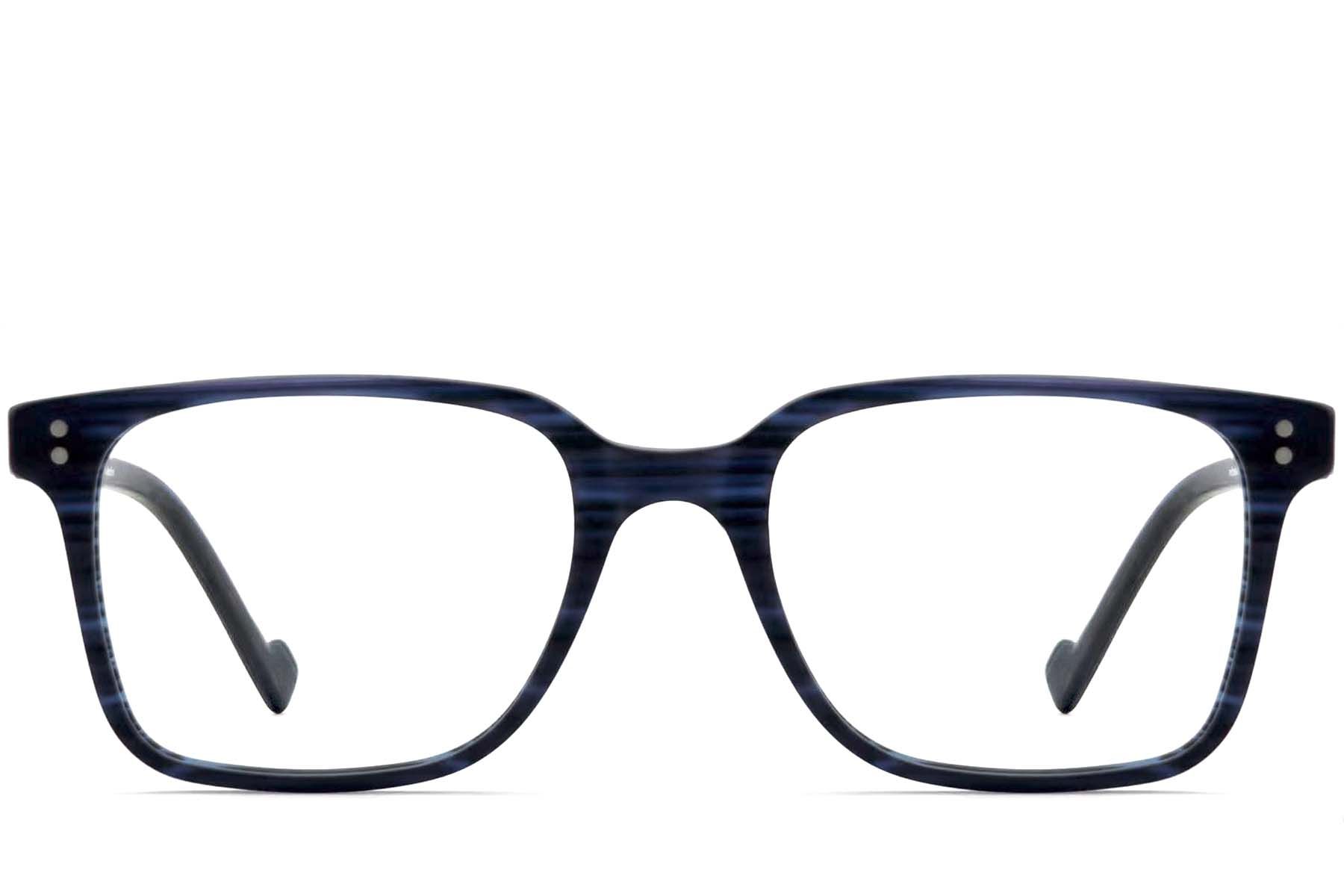 Rectangular Blue Acetate Glasses #BS2012-3638