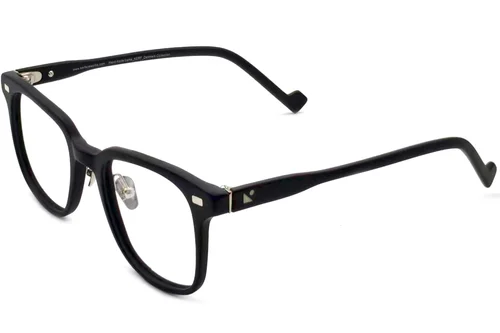 Lunettes rectangulaires en acétate noir #BS2012-3640