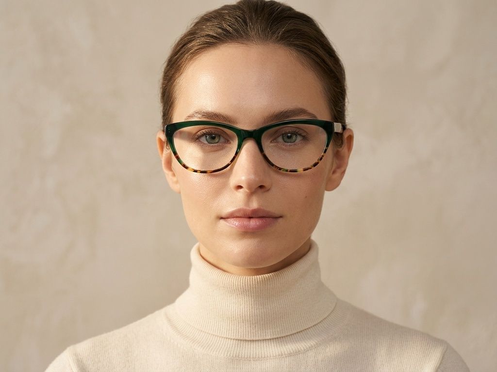Butterfly Green Acetate Glasses #BS2012-3651