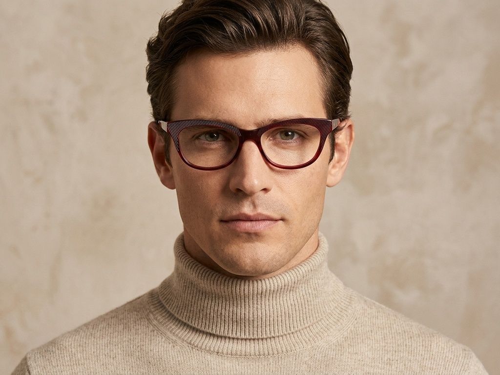 Butterfly Red Acetate Glasses #BS2012-3655