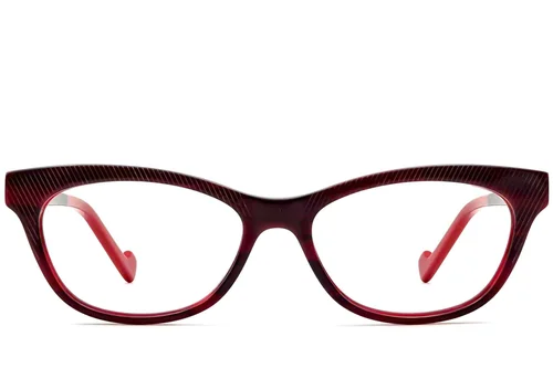 Lunettes papillon en acétate rouge #BS2012-3655