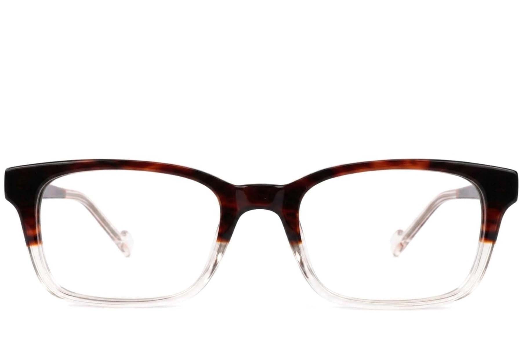Rectangular Brown Acetate Glasses #BS2012-3676