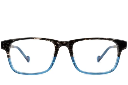 Lunettes rectangulaires en acétate bleu #BS2012-3680