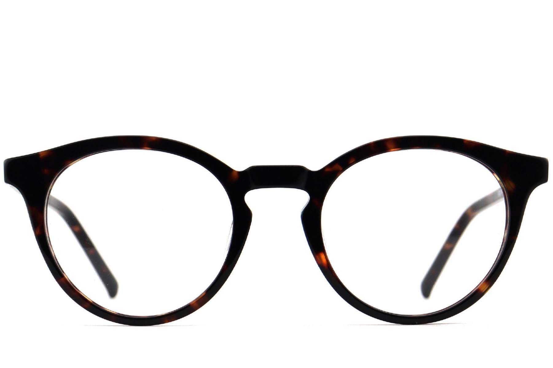 Gafas ovaladas de acetato con efecto carey #BS2012-3691
