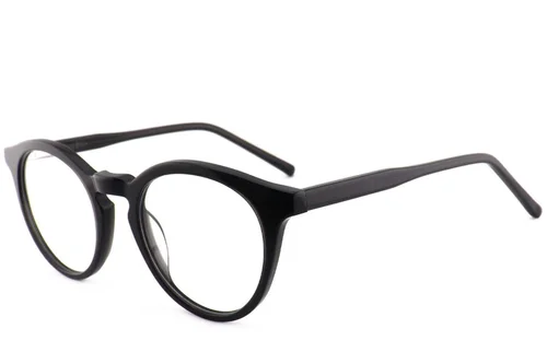 Lunettes ovales en acétate gris #BS2012-3693