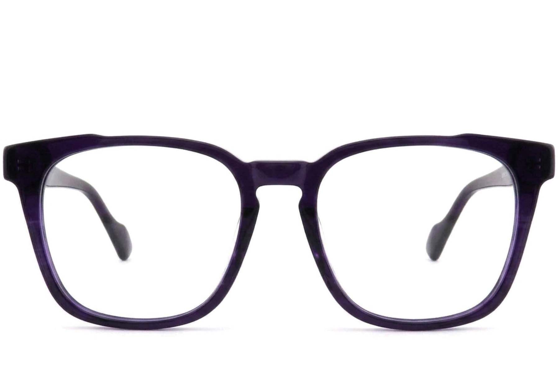 Vasos rectangulares de acetato morado #BS2012-3698